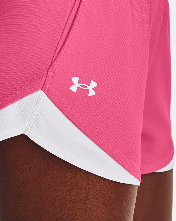 Women's UA Play Up Shorts 3.0, Pink, pdpMainDesktop image number 3
